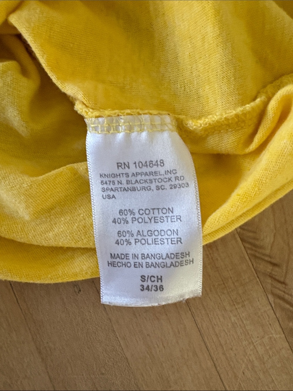 Knights Apparel Michigan Wolverines Yellow Graphic Tee Size Small - Picture 4 of 6